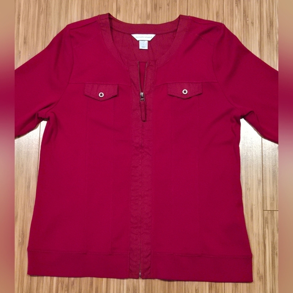 NWOT Christopher & Banks Zip-Up - Picture 2 of 10